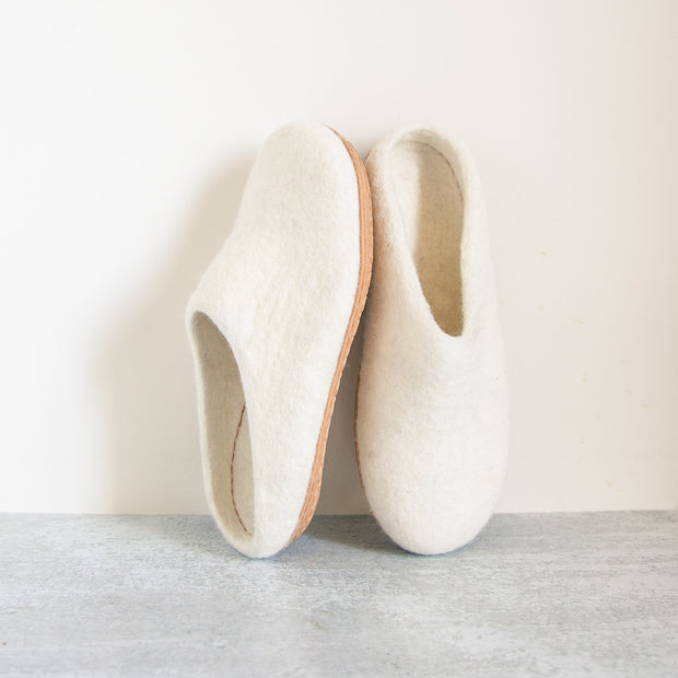 Snow White | Luxury Organic Merino Wool Slippers