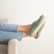 Eucalyptus Green | Luxury Organic Merino Wool Slippers